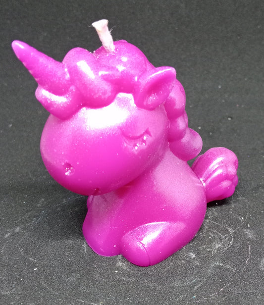 Baby unicorn candle