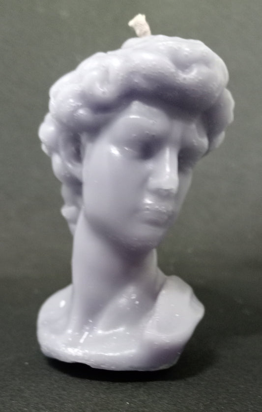David bust candle