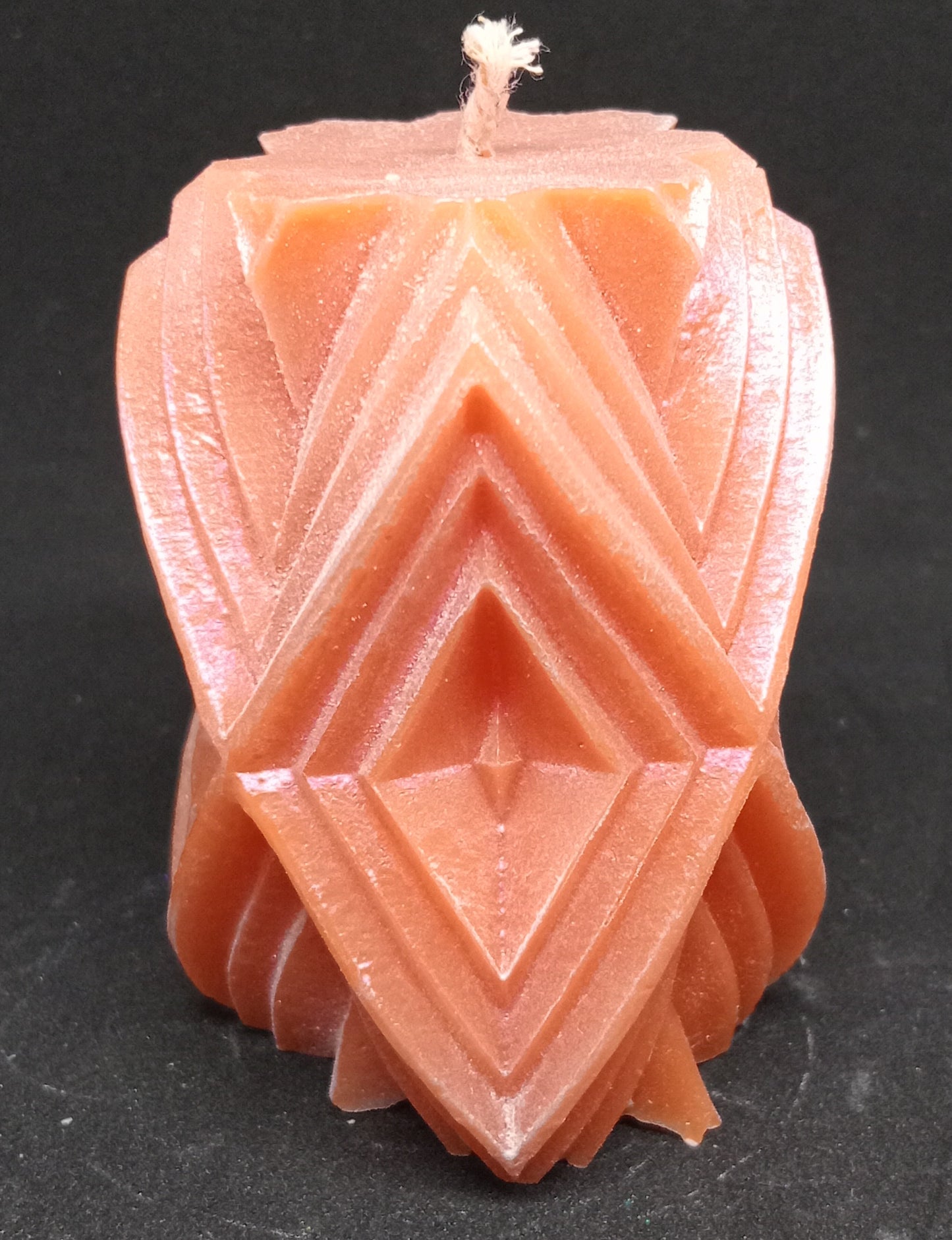 Abstract pillar candle