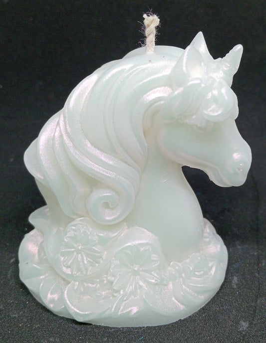 Majestic unicorn candle