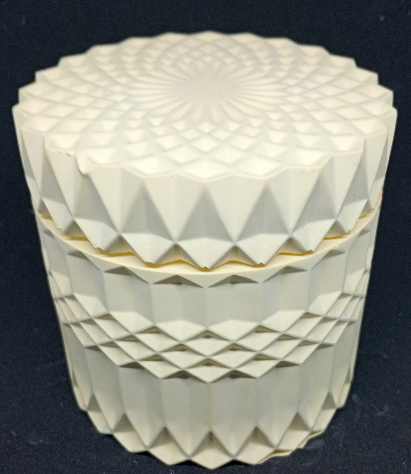 Large Geometric Jar with candle