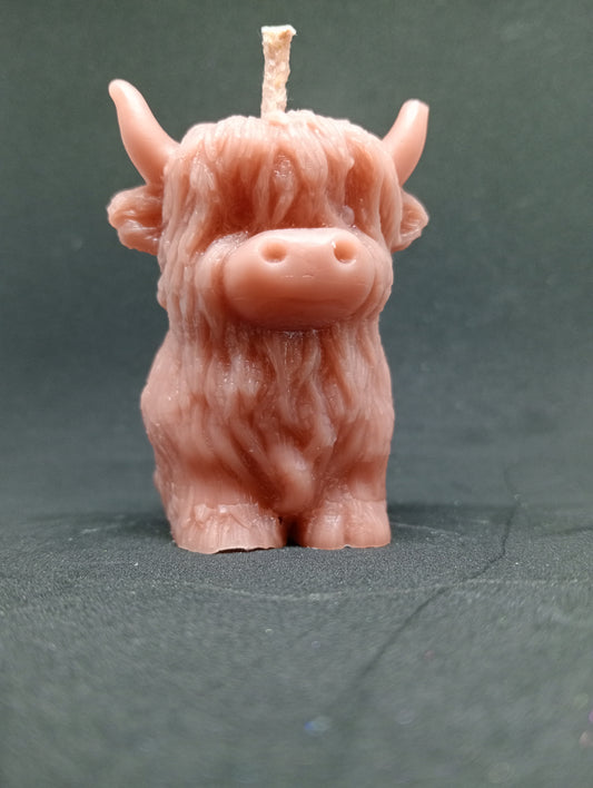 Wee Highland Coo candle