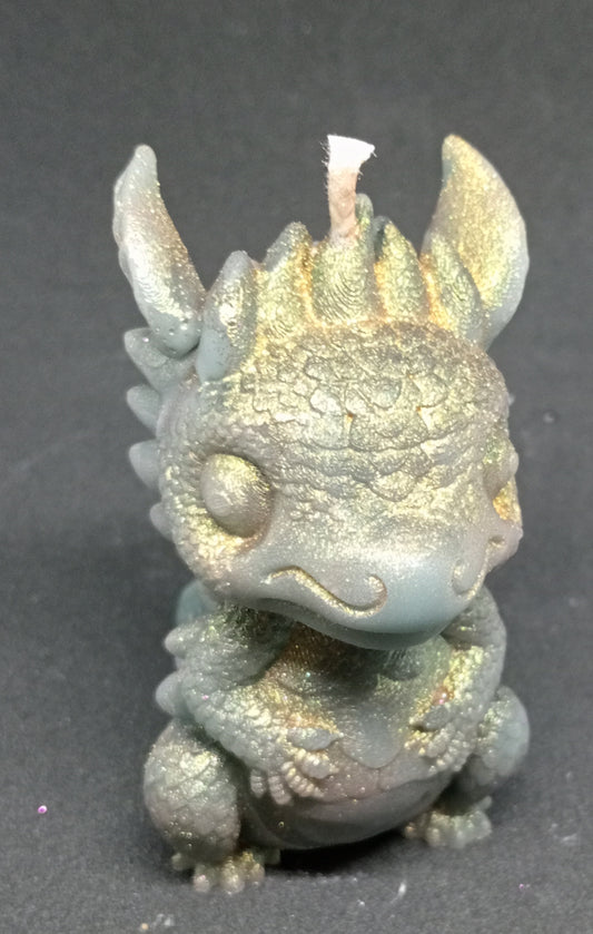 Baby dragon candle