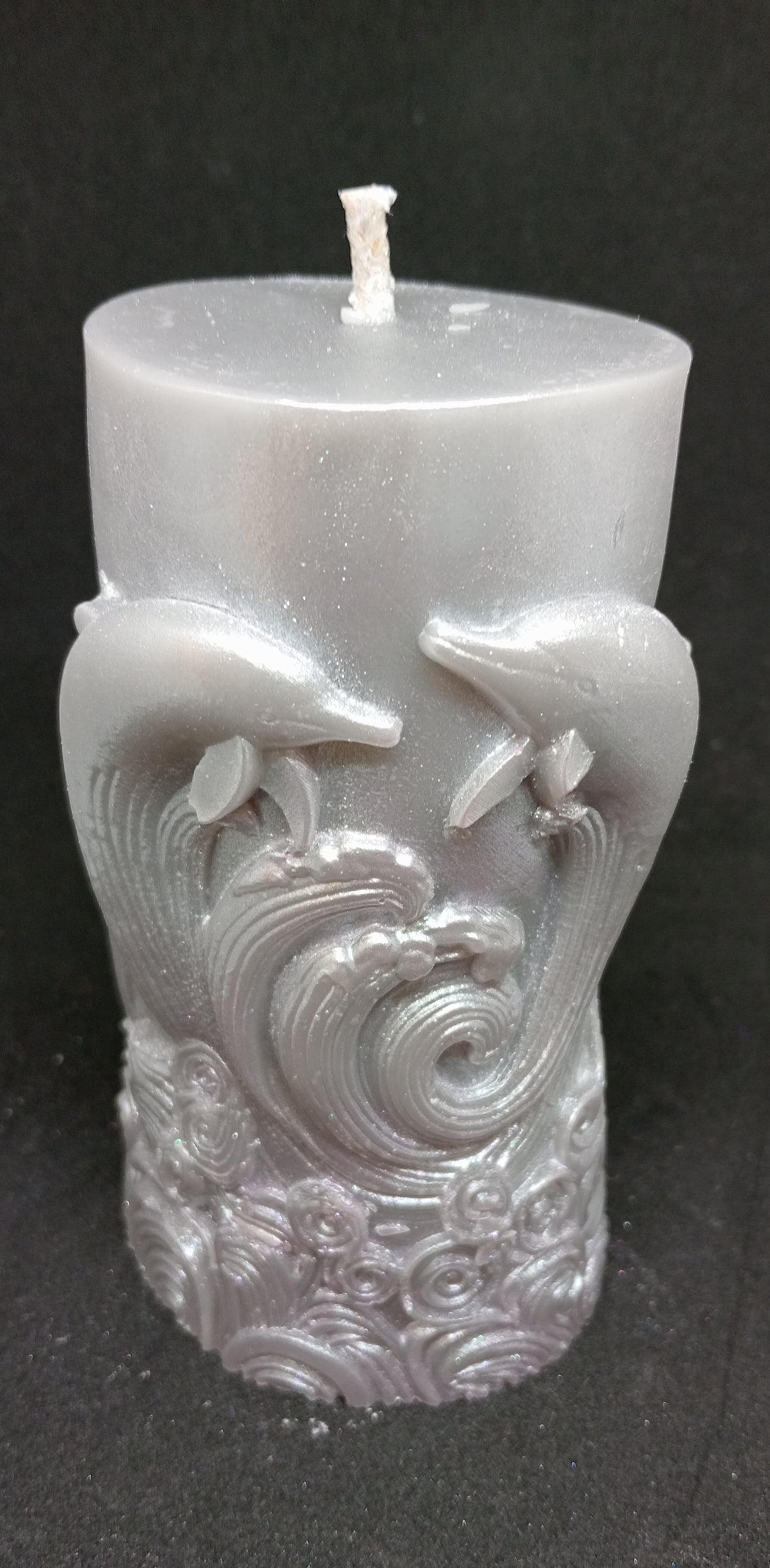 Dolphin Pillar Candle