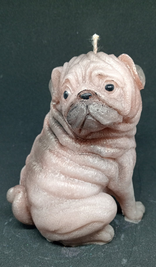 Pug candle