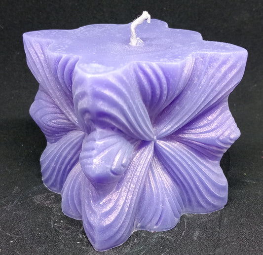 Abstract cube candle