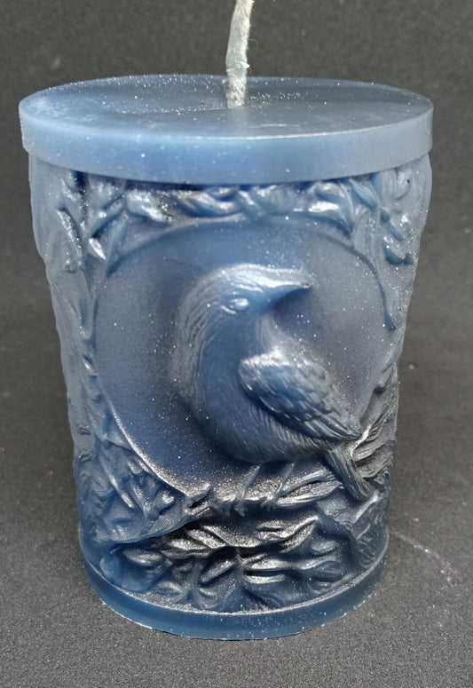 The Raven Pillar Candle